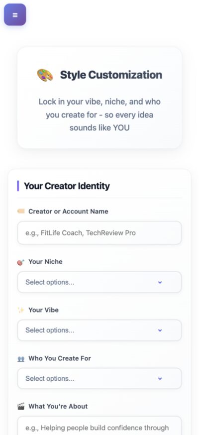 Mobile Style Customization